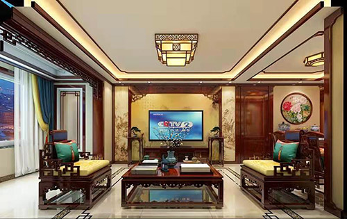 海南藏族住宅新中式风格装修，尽显奢华品味