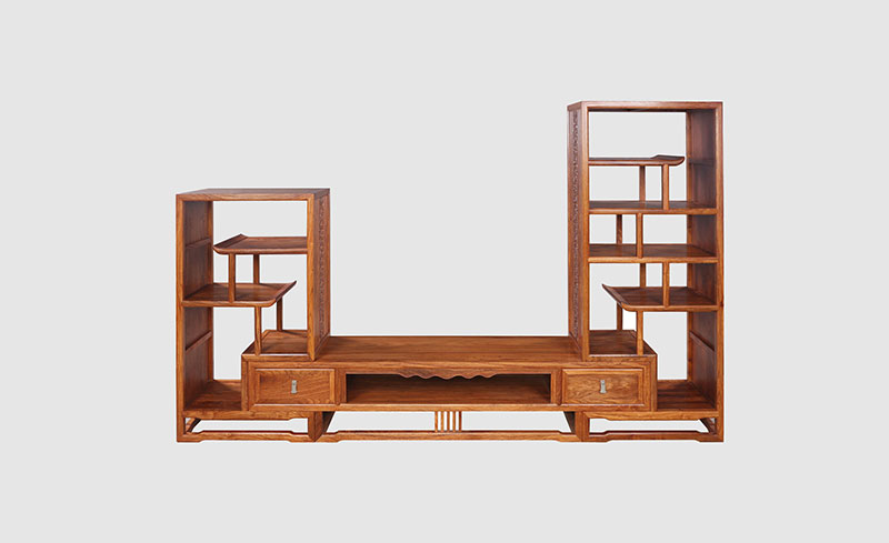 海南藏族中式装饰厅柜组合家具效果图